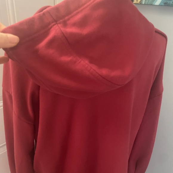Athletica Hoodie Dress burgundy/ drawstring Size M/T - Picture 8 of 12